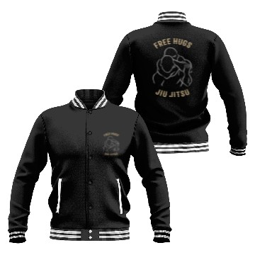 Discover Jiu Jitsu Free Hugs Jujitsu Bjj Mma Baseball Jackets