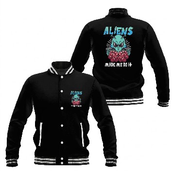 Discover Alien Extraterrestrial Area 51 UFO Space Geek Gift Baseball Jackets