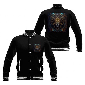 Discover Dark Fantasy Lion Version 1 Baseball Jackets