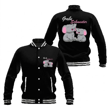 Discover Elephants - Große Schwester Baseball Jackets