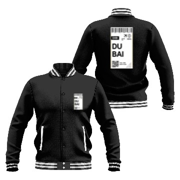 Discover Destination Dubai Airport Travel pass Baseball Jackets
