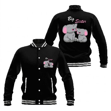 Discover Elephants - Big Sister Baseball Jackets