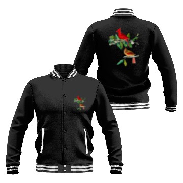 Discover Cardinal Grosbeak from Birds of America Baseball Jackets