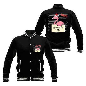Discover Flamingo christmas funny prison Baseball Jackets