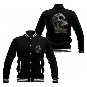 Discover Skull Bling Baseball Jackets