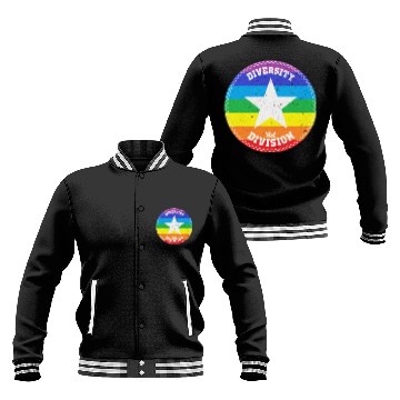 Discover Diversity not Division Peace Love Inclusionn Human Baseball Jackets
