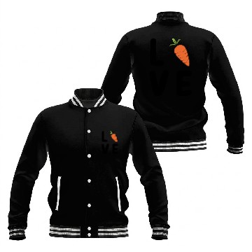 Discover Carrot Love-Vegetable Love Baseball Jackets