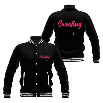 Discover Sweating For My Wedding - Bride Bachelorette Party Baseball Jackets