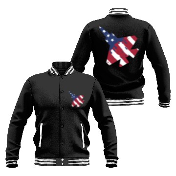 Discover F-35 Lightning Military American Painted Flag Jet Baseball Jackets