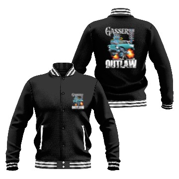 Discover Gasser Outlaw Class Vintage Drag Racing Race Car Baseball Jackets