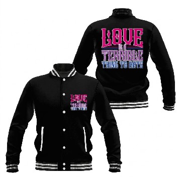 Discover Love Is A Terrible Thing To Hate Bisexual Pride Baseball Jackets