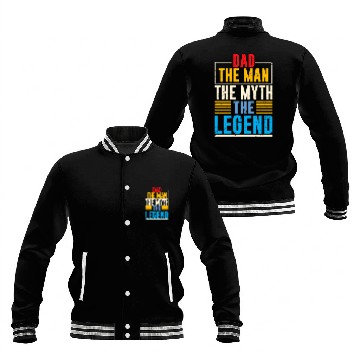 Discover DAD THE MAN THE MYTH THE LEGEND Baseball Jackets