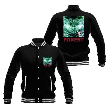 Discover Green forest mandala red Baseball Jackets