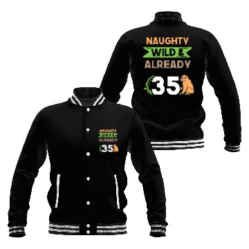 Discover Gift 35 years birthday women Ape Monkey Baseball Jackets