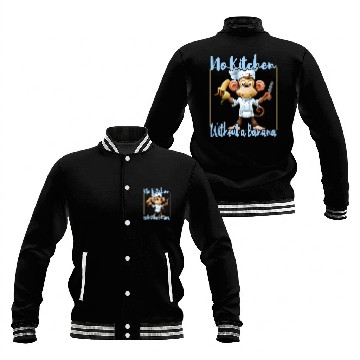 Discover Banana Vibes kitchen monkey Baseball Jackets