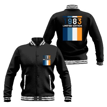 Discover 40 Years Vintage 1983 Retro 40th Birthday Baseball Jackets