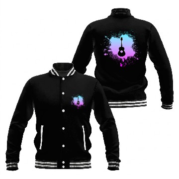 Discover guitar music Baseball Jackets