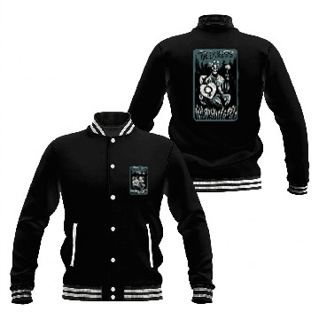 Discover The Empress Skeleton Skull Tarot Card Baseball Jackets