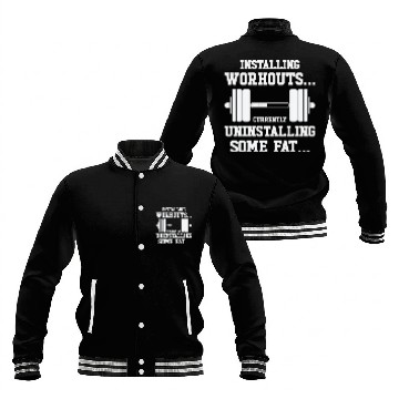 Discover Installing Workout Gym Lover Exercise Baseball Jackets