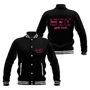 Discover SMART GIRLS ROCK - Elements Periodic Table Baseball Jackets