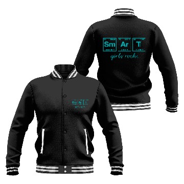 Discover SMART GIRLS ROCK - Elements Periodic Table Baseball Jackets