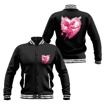 Discover funny Cupid Valentine's Day girls Baseball Jackets