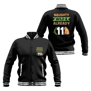 Discover Gift 11 years birthday girl boy Ape Monkey Baseball Jackets