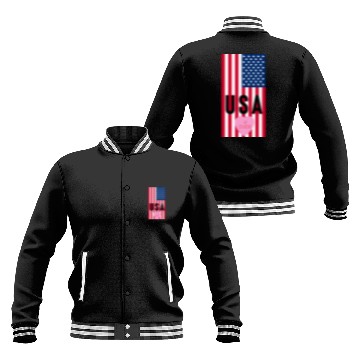 Discover USA Stars and Stripes Baseball Jackets