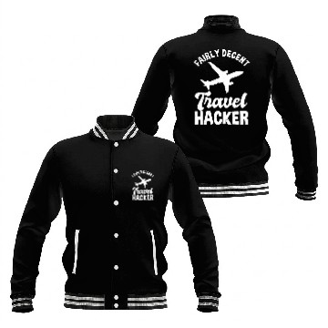 Discover Travel Hacker Baseball Jackets