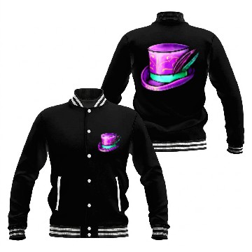 Discover Purple Hat Cylinder For Mardi Gras Baseball Jackets