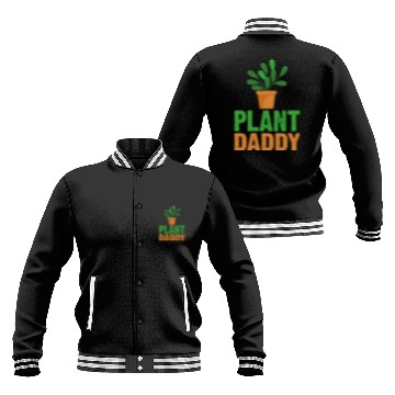 Discover Plant Daddy Succulents Dad Funny for Landscapers Baseball Jackets