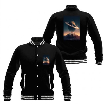 Discover Solar system planet Saturn galaxy Baseball Jackets