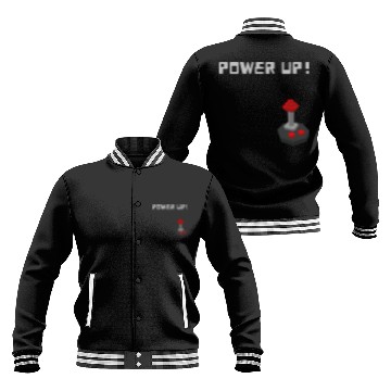 Discover POWER UP! Unisex GYM and Gaming design Baseball Jackets