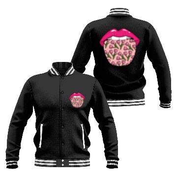 Discover Tulip Gardening Tongue Baseball Jackets