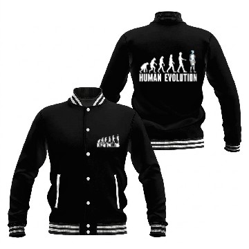 Discover Robotics Robots Evolution Human Evolution Baseball Jackets