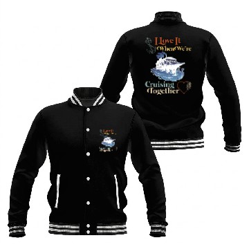 Discover Cruising Together Cruise Vacation Spring Break Baseball Jackets