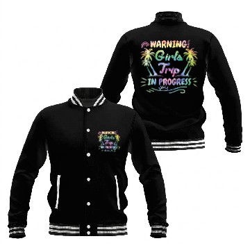 Discover Attention girls trip in progress Spring Break Baseball Jackets