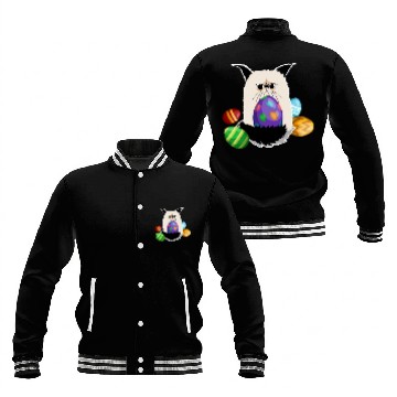 Discover Grumpy Cat Easter Bunny Nope Spring Holiday Baseball Jackets