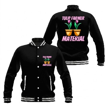 Discover Tulip Gardening Farmer Tulips Baseball Jackets