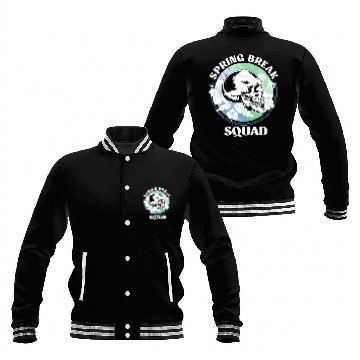 Discover Spring Break Squad Summer Vacation Spring Break Baseball Jackets
