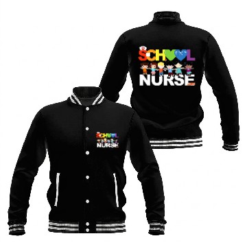 Discover Elementary School Registered Nurse Back To School Baseball Jackets