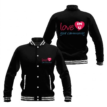 Discover love your community Baseball Jackets