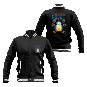 Discover Robot Birthday Outfit Boy 6th Robot Birthday Party Baseball Jackets
