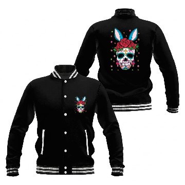 Discover Happy Easter Sunday Dia De Los Muertos Baseball Jackets