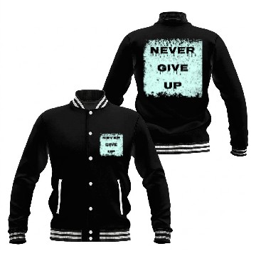 Discover never give up Baseball Jackets