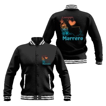Discover I love my home town Marrero Louisiana Baseball Jackets