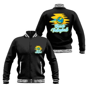 Discover Volleyball Sport Lover Beach Volleyball Player Baseball Jackets