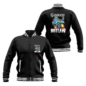 Discover Gasser Outlaw Class Vintage Drag Racing Race Car Baseball Jackets