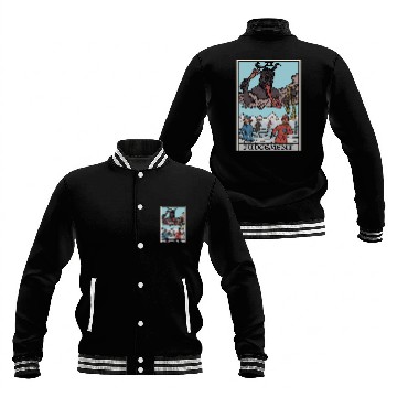 Discover Judgement by Krampus Baseball Jackets