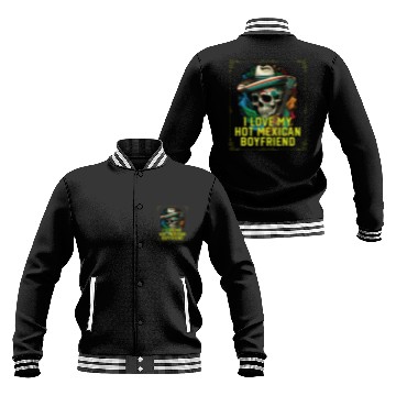 Discover I Love My Hot Mexican Boyfriend Mexico Pride Baseball Jackets